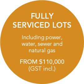 Fully Serviced Lots